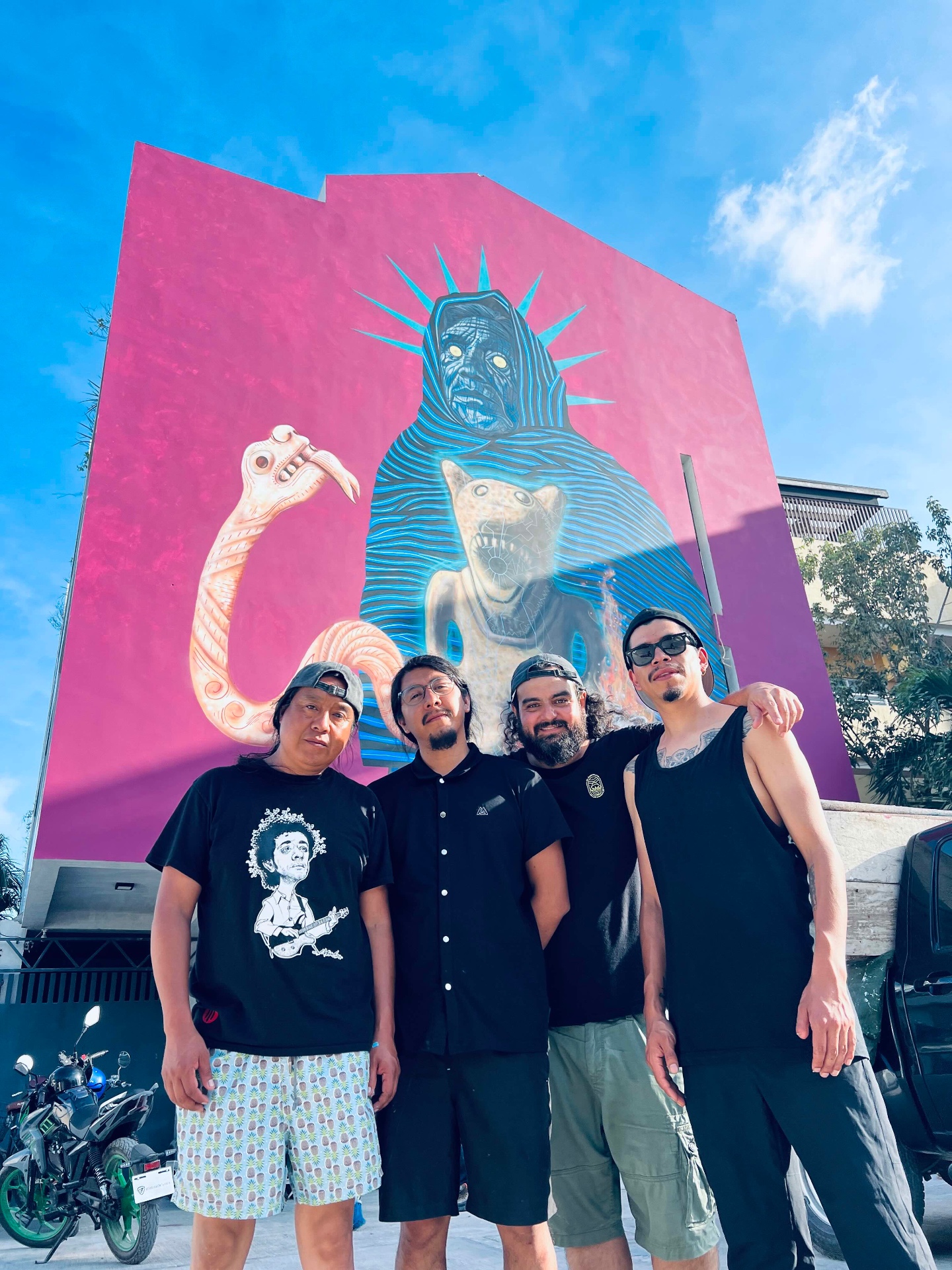 Mis abuelos me contaron — mural by Colectivo Cherani in La Veleta, Tulum